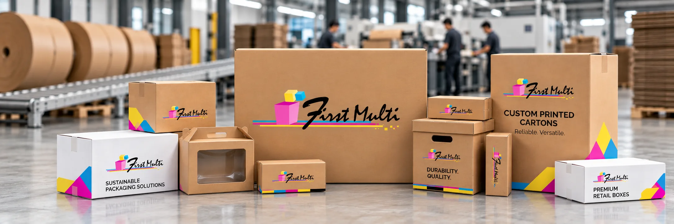 First Multi custom printed cartons in the plant