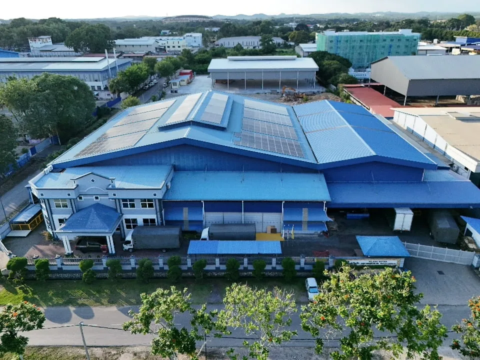 Aerial view of the First Multi Carton plant in Krubong, Melaka
